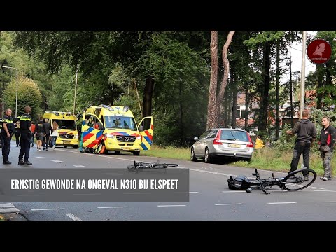 112persfotografie | Ernstig gewonde na ongeval N310 bij Elspeet
