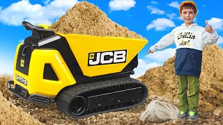 Download lagu Dump Truck JCB Dumpster HTD 5 and Bruder Mini Excavator JCB - Trucks for kids mp3
