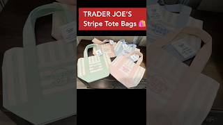 Trader Joe’s Striped Canvas Mini Tote Bags 🛍️ #traderjoes #トレーダージョーズ #traderjoesfinds #shorts