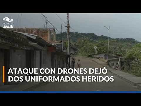 ELN atacó con drones estación de Policía en Chocó: dos patrulleros resultaron heridos