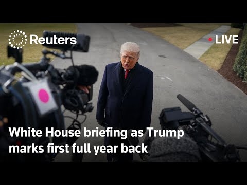 LIVE: White House briefing on Trump's one year back in office