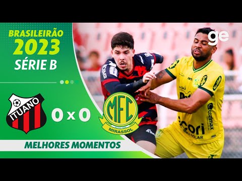 Gols e lances de Ituano x Mirassol