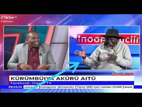 Inooro ruciini host Njoroge Githinji got confused after his guest collapse... see till the end