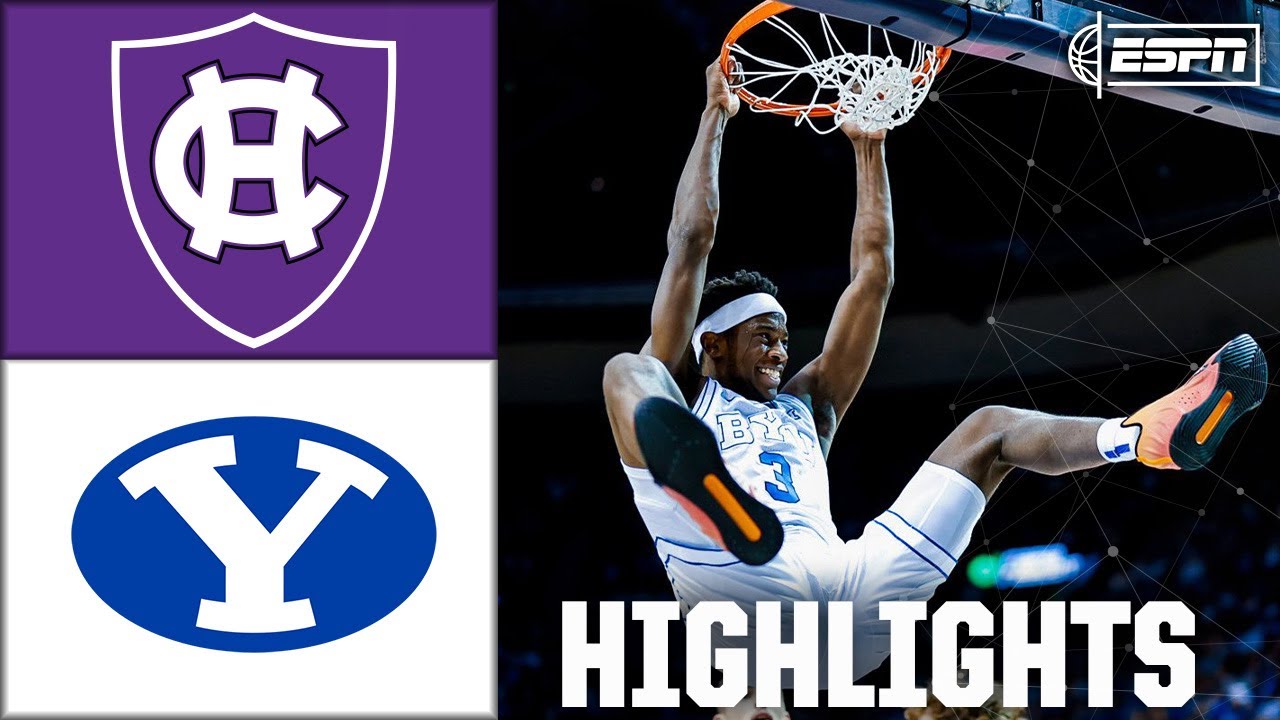 Holy Cross Crusaders vs. BYU Cougars | Full Game Highlights | ESPN College Basketball