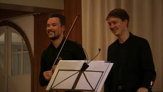« Les Nombres » de Benoît Menut par Léo Marillier, violon et Clément Lefebvre, piano