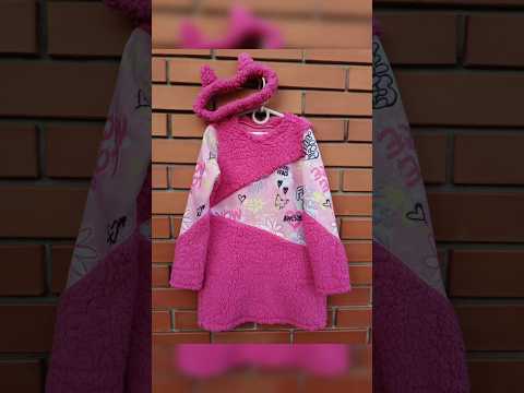 Платье туника девочке детское теплое махровое Barbie style 122 - фото 1 - id-p2800612302