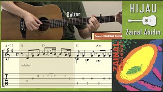 Download lagu Hijau (Green) / Zainal Abidin (Guitar) (Excerpt version) [Notation   TAB] [DADGAD Tuning] mp3