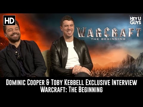 Dominic Cooper & Toby Kebbell Exclusive Interview - Warcraft: The Beginning