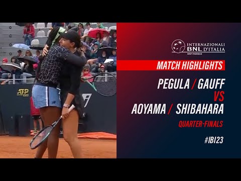 C. Gauff and J. Pegula vs. S. Aoyama and E. Shibahara - Match Highlights