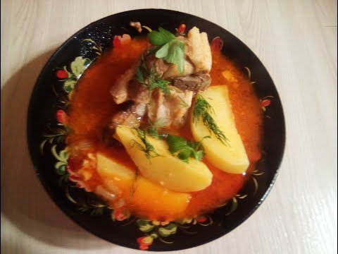 Бозбаш Азербайджанский суп от Луча. Bozbash अजरबैजानी सूप. Bozbash Azerbaijani soup. Bozbash阿塞拜疆汤