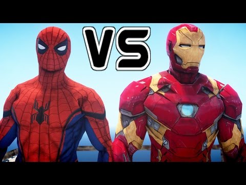 Spider-Man vs Iron Man - Superheroes Battle