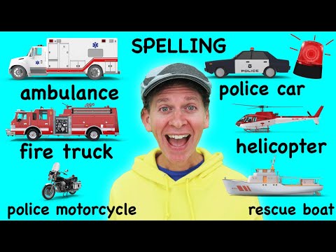 Emergency Vehicles Spelling | Learn with Matt | Dream English Kids