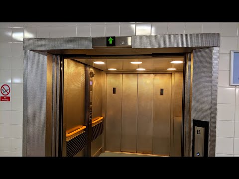 1980's Schindler lift with LOUD, slamming doors!