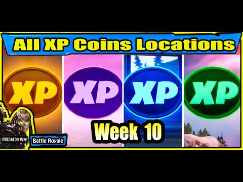 All XP COINS LOCATIONS IN FORTNITE SEASON 5 Chapter 2 (WEEK 10)
