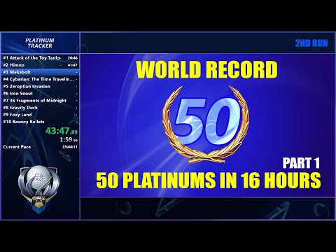World Record Part 1 - 50 PS4 Platinum Trophies Within 24 Hours Replay (First 25 Platinums)