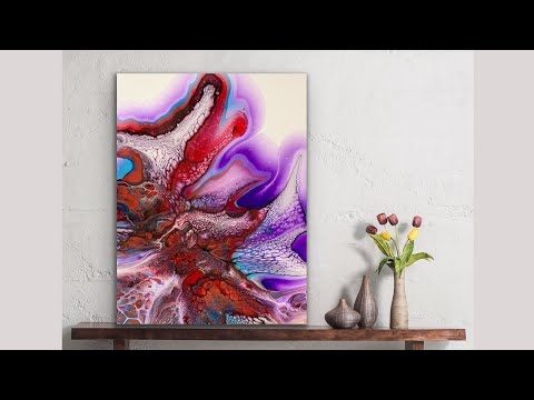 #130 Coral Reef - Blooms Meets Dutch Pour Style Mashup | Acrylic Pour Painting | Fluid Art