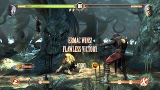 Mortal Kombat 9 See how you unlock secret fight with classic smoke in HD