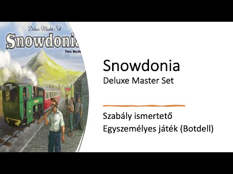 Snowdonia Deluxe Master Set - Szabályismertető - Egyszemélyes játék - Robert SoloPlay
