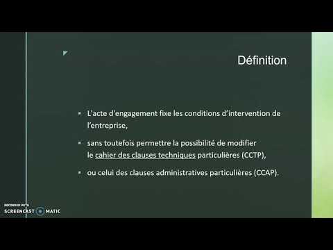 DCE - AE 01 Définition