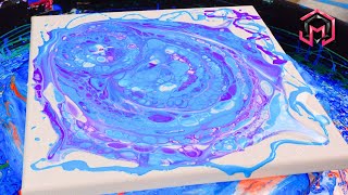 FIRST PAINTING EVER!! Acrylic Pouring and Fluid Art at Home for Therapy