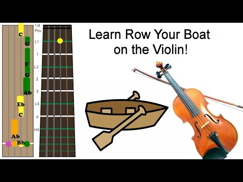 How to Play Row Row Your Boat on Violin (Tabs Tutorial)