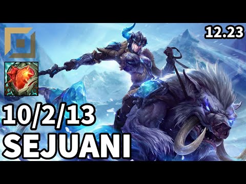 Sejuani Jungle vs Zac - EUW Master | Patch 12.23
