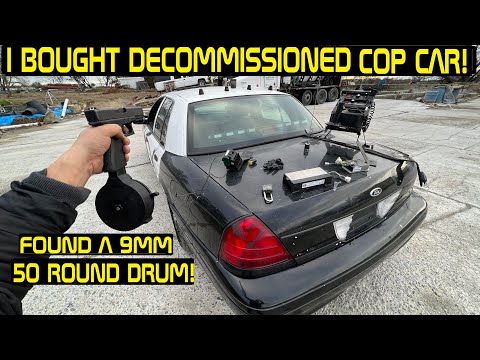 Searching Police Cars! Found a 9mm 50 Round Drum! PUT TO THE TEST!