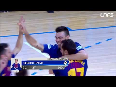 Gol Sergio Lozano (7-2) FC Barcelona Lassa - Gran Canaria. 1 Div, J15