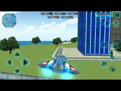 Robot biến hình nàng tiên cá | Mermaid Transforming Robot: Air Jet Robot War Game | game wfk