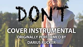 Don't (Cover Instrumental) [In the Style of Darius Rucker]