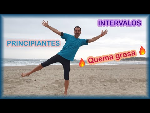 Cardio en intervalos de alta intensidad para principiantes para quemar grasa y adelgazar rápido.