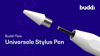 Buddi Flow Universele Actieve Stylus Pen met USB-C Poort Wit Stylus Pennen