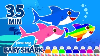 Coloring Baby Shak Family and More | +Compilation | Baby Shark Official