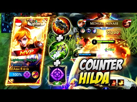 LET'S ME SHOW YOU HOW TO COUNTER HILDA INVADE JUNGLE | FANNY BEST BUILD AND EMBLEM SETTING | MLBB