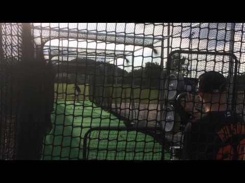 Batting practice with atec casey 3g pro