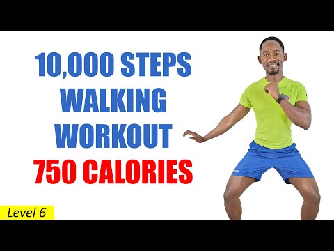 10000 Steps INTENSE Walk at Home Cardio Workout Melt 700 Calories