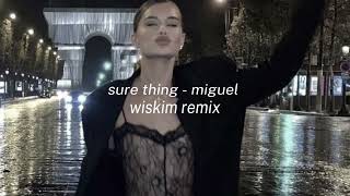 sure thing - miguel (wiskim remix) sped up