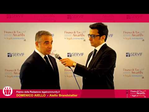 Domenico Aiello - Finance & Tax Awards 2014  by legalcommunity.it