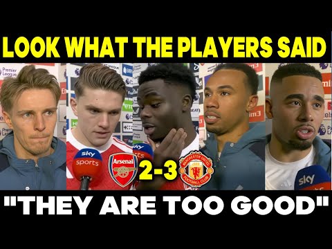 😱🔥LOOK WHAT THE ARSENAL PLAYERS SAID AFTER LOSING TO MANCHESTER UNITED 3-2...