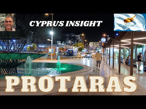 Exploring Protaras Strip Cyprus at Night - A Walk to Remember