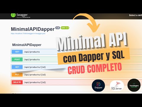 Crear MINIMAL API con DAPPER en NET 9 y SQL Server CRUD COMPLETO