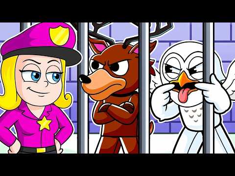 ESCAPING ROBOT GUARD PRISON in Roblox! (99 Nights In The Forest)