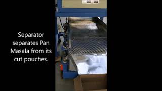 Thermocare pouch shredder demonstration video thumbnail for rejected pan masala pouch recovery