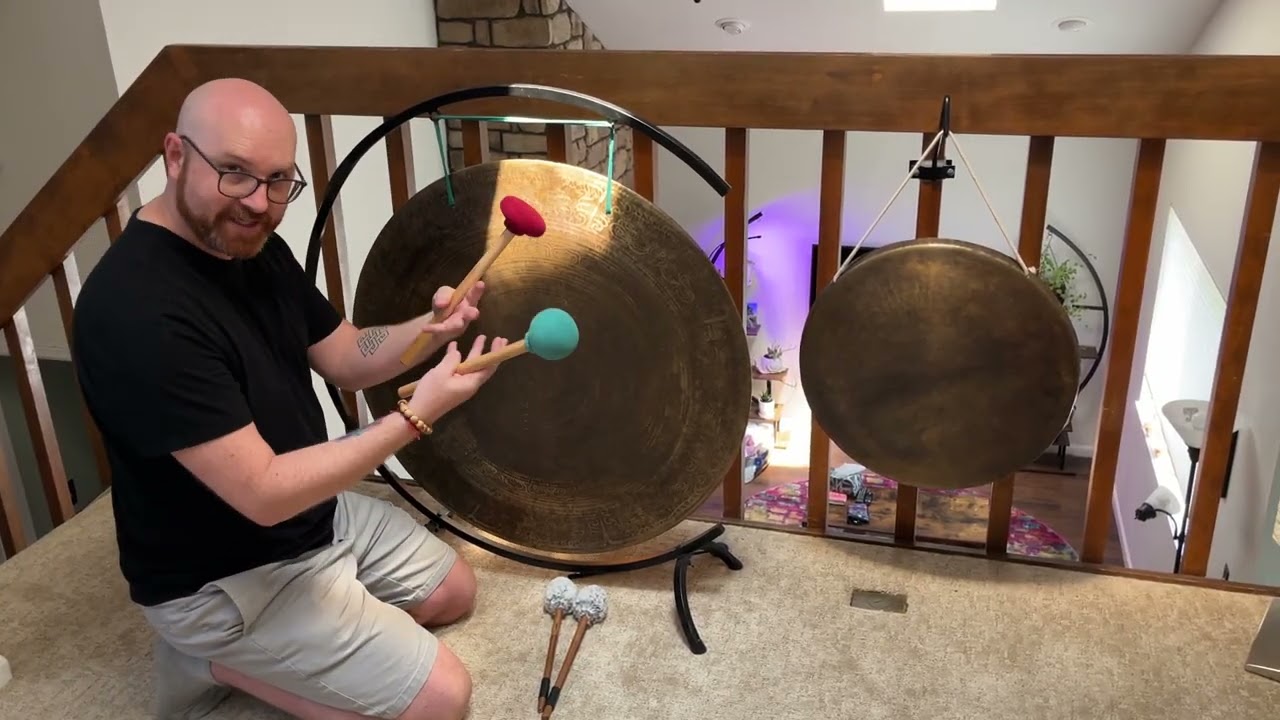 Ben — Playing the Gong