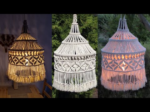 DIY Macrame Leaf Plant Hanger Lantern