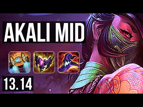 AKALI vs TWISTED FATE (MID) | 15/1/10, Legendary, 700+ games | KR Master | 13.14