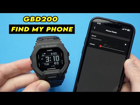 Casio G-Shock GBD-200: How to Use Find My Phone Feature