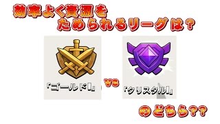 クラクラ（「稼げるリーグはクリスタル？ゴールド？」Clash of Clans）