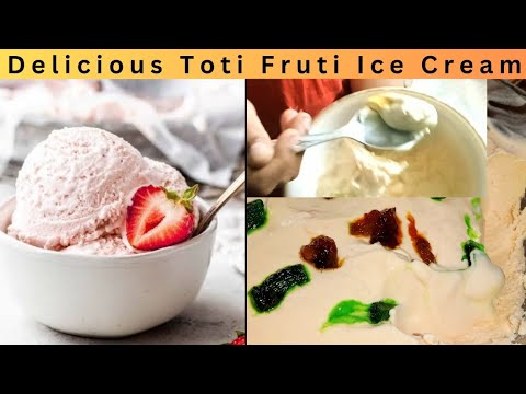 How To Make Delicious Totti Fruit Ice cream_ Recipe By( Cooking With Zaha)