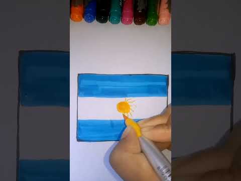 Argentina Flag | How to Draw Argentina's Flag | Argentina Flag Drawing Easy | Flag of Argentina